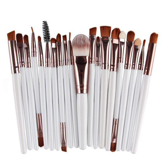 20pcs makeup brush set with wooden handle